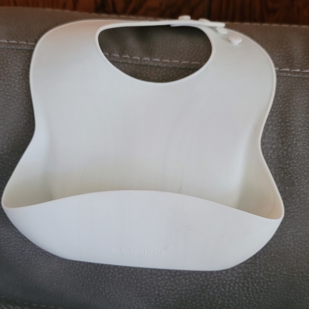 Lollipop reusable marble print bib